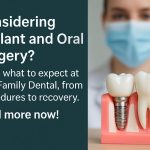 Photo of a dentist using modern technology to perform implant and oral surgery on a patient, showcasing precision and care. No text on the image.